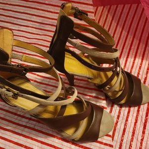 503. Nine West multi strap high heels